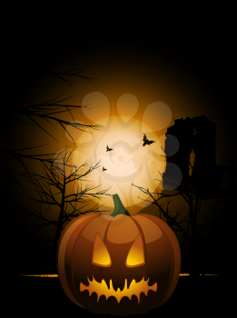 Royalty Free Clipart Image of a Halloween Background