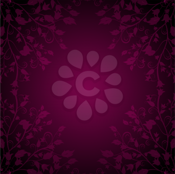 Royalty Free Clipart Image of a Delicate Floral Background