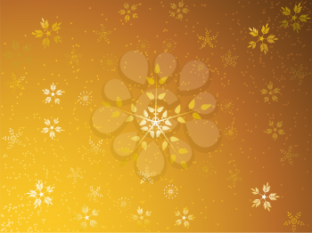 Royalty Free Clipart Image of an Abstract Snowflake Background