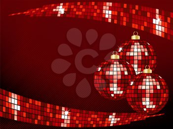 Royalty Free Clipart Image of an Abstract Festive Disco Ornament Background