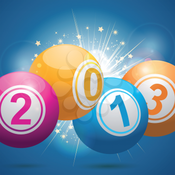 2013 bingo ball background 