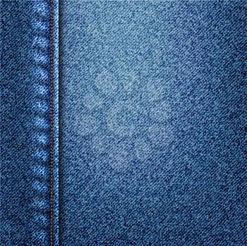 Royalty Free Clipart Image of a Denim Background