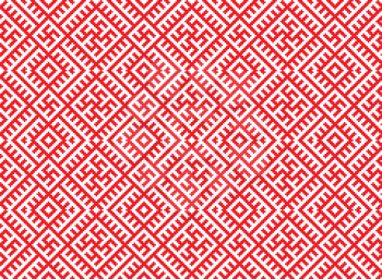 Royalty Free Clipart Image of a Red and White Patterned Background