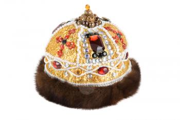 Royalty Free Photo of a Regal Kings Fur Crown