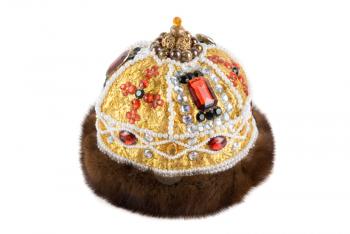 Royalty Free Photo of a Regal Kings Fur Crown