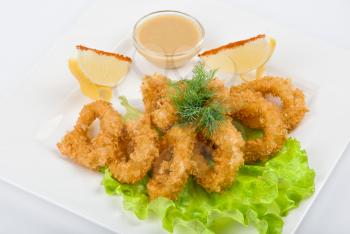 Royalty Free Photo of Deep-Fried Squid