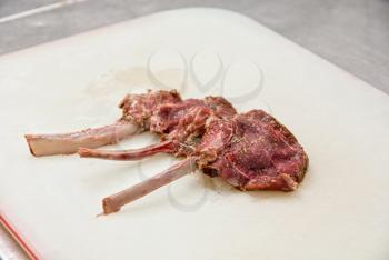 Royalty Free Photo of Raw Marinated Lamb Meat