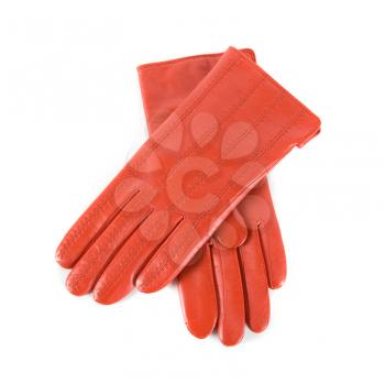 Royalty Free Photo of Red Leather Gloves