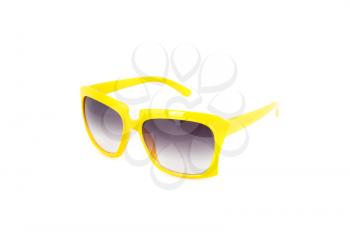 yellow sunglasses  isolated on a white background