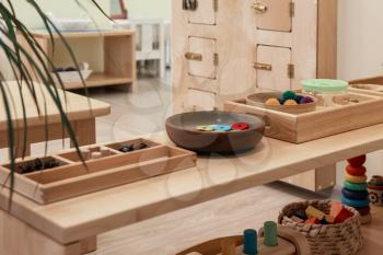Montessori school for the learning of children