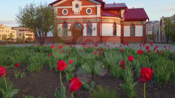 BARNAUL - MAY, 5 Temple of the Apostle and Evangelist John the Theologian in May 5, 2020 in Barnaul , Siberia, Russia