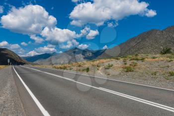 Chuysky trakt road in the Altai mountains. One of the most beautiful road in the world.