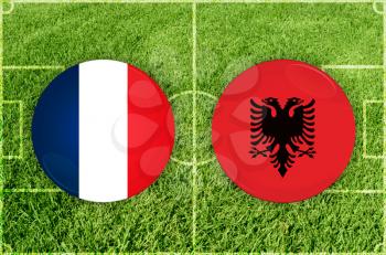 Euro cup match France against Albania