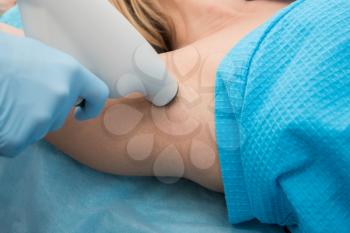 Procedure for armpit against hyperhidrosis