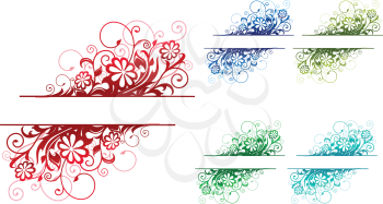 Royalty Free Clipart Image of Colourful Elements