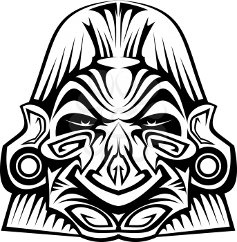 Royalty Free Clipart Image of a Ceremonial Mask