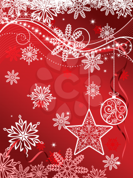 Royalty Free Clipart Image of a Christmas Background