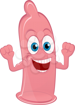 Royalty Free Clipart Image of a Condom