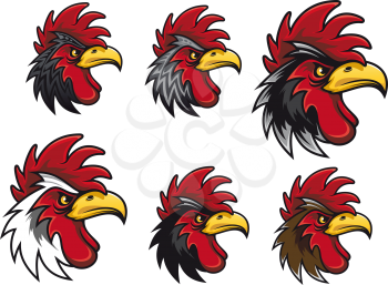 Royalty Free Clipart Image of a Rooster