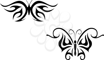 Royalty Free Clipart Image of Butterflies