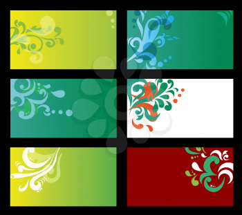 Royalty Free Clipart Image of a Set of Cards