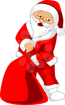 Royalty Free Clipart Image of Santa Claus