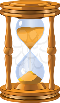 Royalty Free Clipart Image of an Hourglass