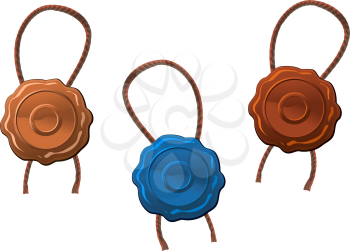 Royalty Free Clipart Image of Wax Seals