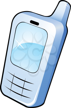Royalty Free Clipart Image of a Mobile Telephone