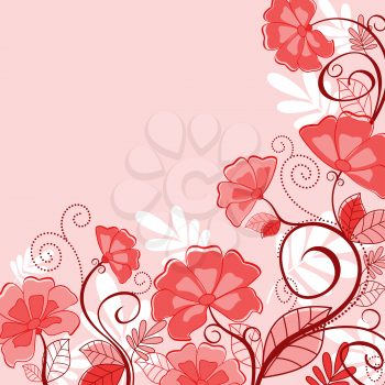 Abstract pink floral background flower petals for seasonal design