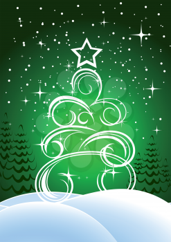 Christmas or new year background for holiday design