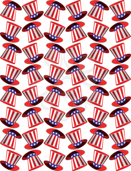 Seamless background with american symbols for national design