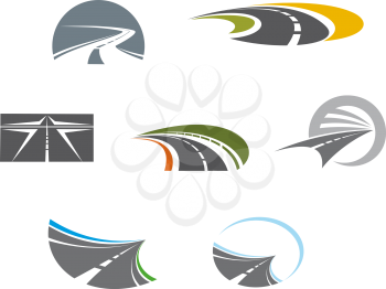 Road symbols and pictograms for transportation design