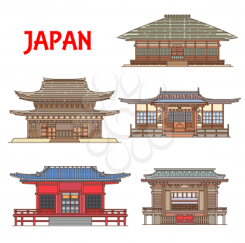 Japan buildings architecture, Japanese temples and pagodas landmarks of Kamakura Kanagawa. Seijoke-in and Jomyo-ji temple, Fugenzan Meigetsu-in, Takinoo and Suwa Janaka Shrine in Nikko
