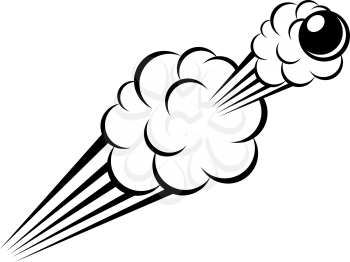 Burst explosion isolated comic clouds. Vector cartoon bomb burst, bang symbol