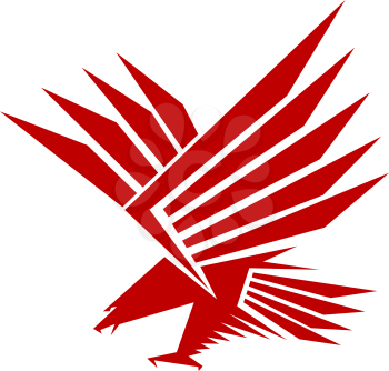 Red falcon for mascot or tattoo design