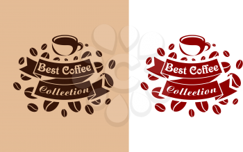 Best coffee retro banner for beverage, cafe and restaurant design