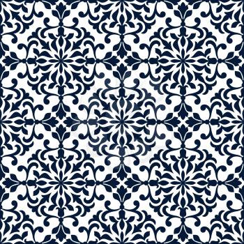 Ornamental openwork pattern. Stylized floral ornate decor. Vecor ornament patchwork seamless tile