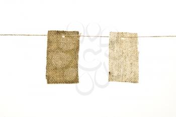 Royalty Free Photo of Sackcloth Labels