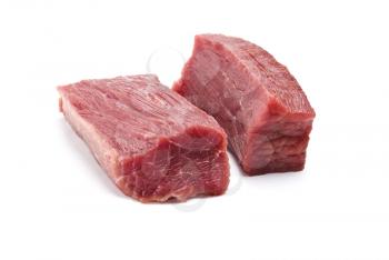 Royalty Free Photo of Pieces of Raw Beef