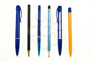 Royalty Free Photo of Pens and Pencils