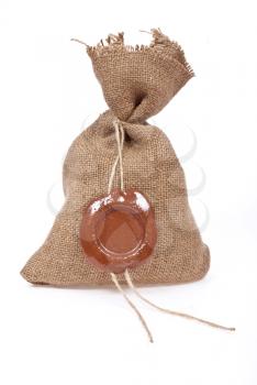 Sack with sealing-wax