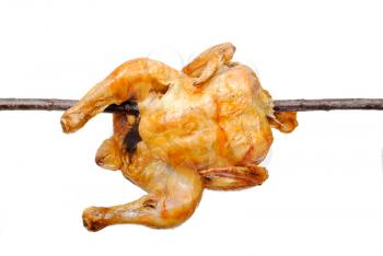 Fried chicken on a skewer 
