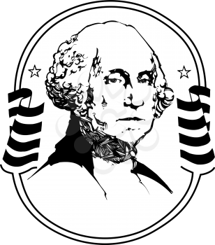 Royalty Free Clipart Image of George Washington