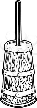 Royalty Free Clipart Image of a Butter Churn