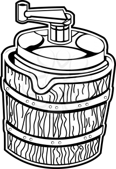 Royalty Free Clipart Image of an Ice Cream Maker
