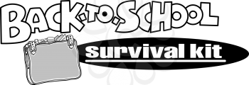 Royalty Free Clipart Image of a Back to School Header