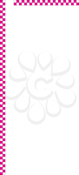Royalty Free Clipart Image of a Checkered Border