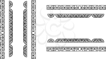 Royalty Free Clipart Image of Borders
