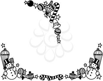 Royalty Free Clipart Image of a Christmas Borders